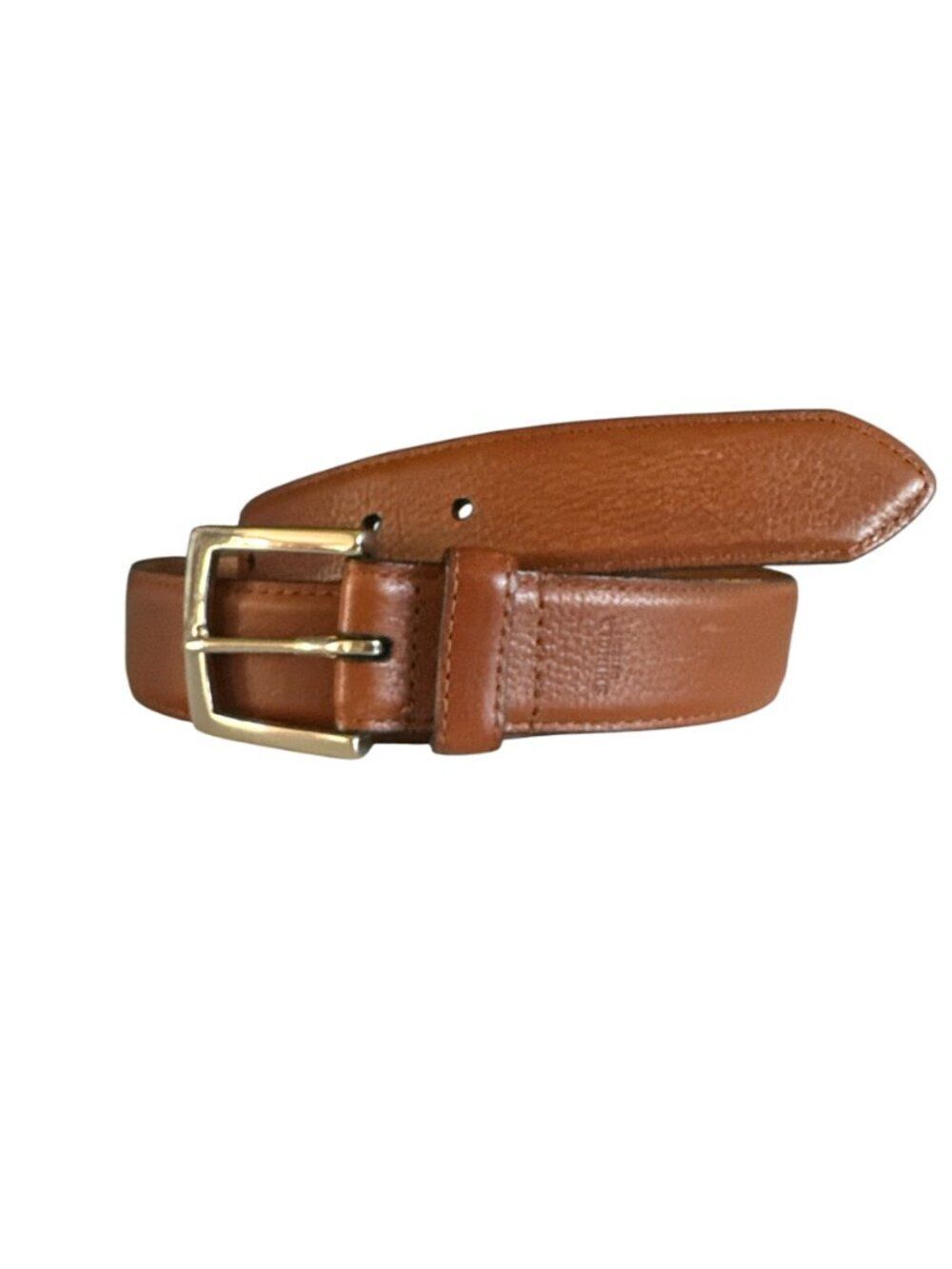 Shinola Detroit Leather Belt Men's Sz 42 Brown Sewn in the USA Classic